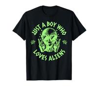 Solo un niño que ama a los extraterrestres - Divertido diseño de alienígenas y amantes de los ovnis Camiseta