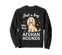 Solo un niño Que ama a los sabuesos afganos Sudadera