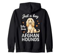 Solo un niño Que ama a los sabuesos afganos Sudadera con Capucha