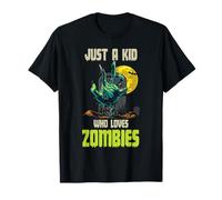 Solo un niño Que ama a los Zombis - Divertido niño niña de Halloween Camiseta