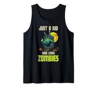 Solo un niño Que ama a los Zombis - Divertido niño niña de Halloween Camiseta sin Mangas