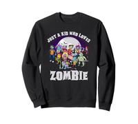 Solo un niño Que ama a los Zombis - Divertido niño niña de Halloween Sudadera