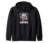 Solo un niño Que ama a los Zombis - Divertido niño niña de Halloween Sudadera con Capucha
