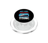 Sólo un niño Que ama el Barco Titanic Voyage Niños Niños PopSockets PopGrip para MagSafe