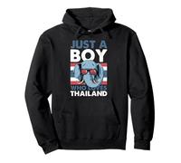 Solo un niño que ama el elefante de Tailandia Sudadera con Capucha