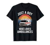 Solo un niño Que ama Las ambulancias EMS Ambulancia paramédica Camiseta