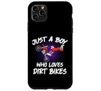 Solo un niño Que ama Las Motos de Cross Motocross Dirt Biking Carcasa para iPhone 11 Pro MAX