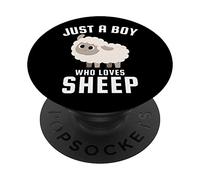 Solo un niño Que ama Las ovejas PopSockets PopGrip Adhesivo