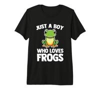 Solo un niño Que ama Las Ranas, Divertida Rana Mascota para Amantes de Las Ranas Camiseta Premium