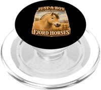 Solo un niño Que ama los Caballos fiordos Orgullo de Noruega PopSockets PopGrip para MagSafe