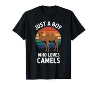 Solo un niño Que ama los Camellos, fanático de la Vida Silvestre del Desierto, Camello para niños Camiseta