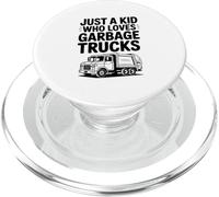 Solo un niño Que ama los Camiones de Basura y la diversión PopSockets PopGrip para MagSafe