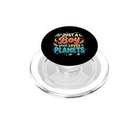 Solo un niño Que ama los Planetas Sistema Solar Astronomía Espacio PopSockets PopGrip para MagSafe