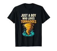 Solo un niño Que ama los tornados Niños Niños Tormenta de Huracanes Camiseta