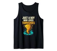 Solo un niño Que ama los tornados Niños Niños Tormenta de Huracanes Camiseta sin Mangas