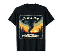 Solo un niño que ama Tornados Meteorology Storm Chaser Camiseta