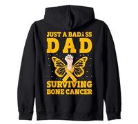 Solo un padre rudo sobreviviendo a los hombres guerreros del cáncer de hueso Sudadera con Capucha