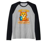 Solo un papà che è sempre tornato con il latte Camiseta Manga Raglan