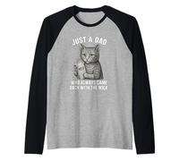 Solo un papà che è sempre tornato con il latte Camiseta Manga Raglan