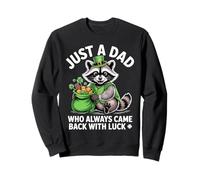 Solo un papá que regresó con la suerte del Día de San Sudadera
