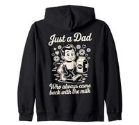 Solo un papá Que Siempre regresaba con The Milk Retro Birthday Sudadera con Capucha