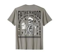 Solo un papá que siempre volvía con el diseño de leche en la parte trasera Camiseta