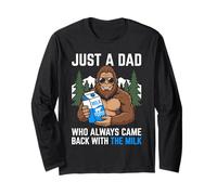 Solo un papá Que Siempre volvía con la Leche Divertida Manga Larga