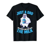Solo un papá que siempre volvía con la leche, divertido para hombre Camiseta