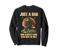Solo un papá Que Siempre volvía con Leche Funny Papa Bigfoot Sudadera