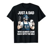 Solo un papá Que Siempre volvía con The Milk Grill Dad BBQ Camiseta