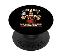 Solo un papá Que Siempre volvía con The Milk Grill Dad BBQ PopSockets PopGrip Adhesivo