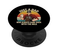 Solo un papá Que Siempre volvía con The Milk Grill Dad BBQ PopSockets PopGrip Adhesivo