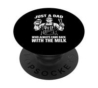 Solo un papá Que Siempre volvía con The Milk Grill Dad BBQ PopSockets PopGrip Adhesivo