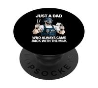 Solo un papá Que Siempre volvía con The Milk Grill Dad BBQ PopSockets PopGrip Adhesivo