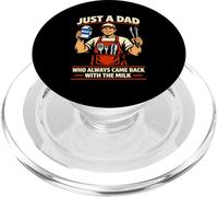 Solo un papá Que Siempre volvía con The Milk Grill Dad BBQ PopSockets PopGrip para MagSafe