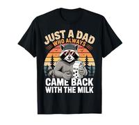 Solo un papá Que Siempre volvía con The Milk Raccoon Papa Camiseta