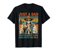 Solo un papá Que Siempre volvía con The Milk Skeleton Papa Camiseta