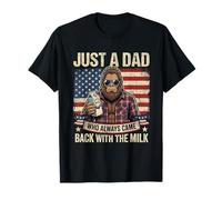 Solo un papá Que Siempre volvió con el Día del Padre con Leche Camiseta