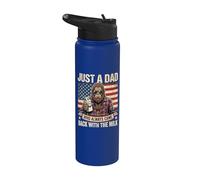 Solo un papá que siempre volvió con el Día del Padre con leche Stainless Steel Insulated Water Bottle
