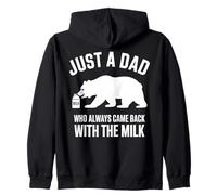 Solo un papá Que Siempre volvió con el Día del Padre con Leche Sudadera con Capucha