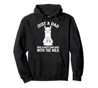 Solo un papá Que Siempre volvió con el papá de la Llama de Leche Sudadera con Capucha