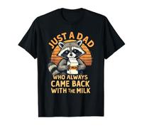Solo un papá Que Siempre volvió con el papá de Leche Camiseta gráfica económica