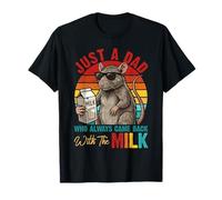 Solo un papá Que Siempre volvió con la Rata de Leche Día del Padre Camiseta