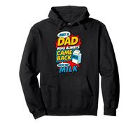 Solo un papá que siempre volvió con un padre estilo cómic de leche Sudadera con Capucha