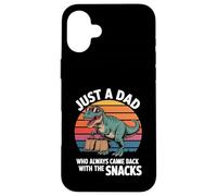 Solo un papá Que volvió con bocadillos Dino Carcasa para iPhone 16 Plus