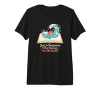 Solo un ratón de Biblioteca Que Pertenece al Lector de la Playa Camiseta Premium