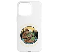 Solo un Reparto más Divertido de Bigfoot Alien Fishing Carcasa para iPhone 15 Pro MAX