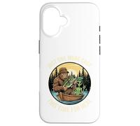 Solo un Reparto más Divertido de Bigfoot Alien Fishing Carcasa para iPhone 16