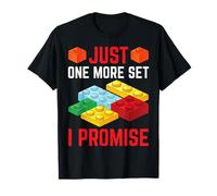 Solo un Set más, Prometo Block Building Brick Builder Camiseta