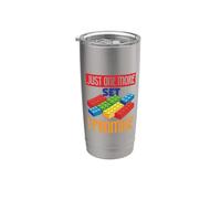 Solo un set más, prometo Block Building Brick Builder Vaso térmico de acero inoxidable de doble pared